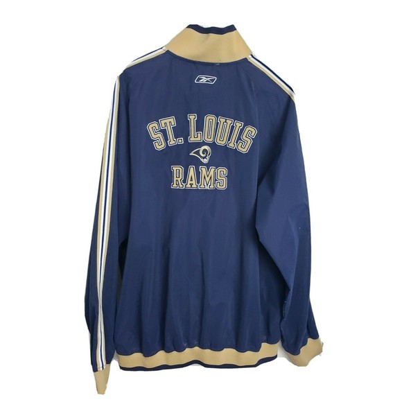 Reebok NFL Men's St Louis Rams Full Zip Wind Track Jacket, Multi-Color,‎ Size XL - Picture 5 of 7